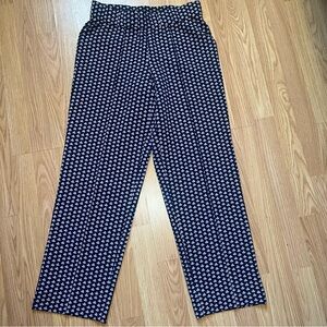 Isaac Mizrahi Live Pleated Floral Wide Leg Boho Pants Womens Size XS Lightweight